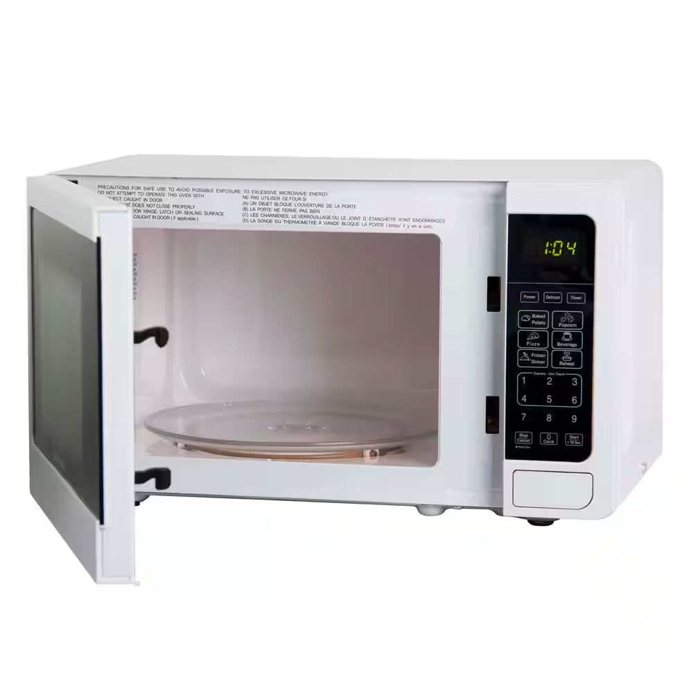 17.75 In. W Countertop Microwave Oven, 0.7 Cu. Ft., in White
