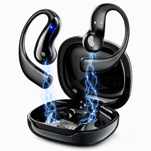 AI Translation Earbuds Real Time, 164 Language Translator Earbuds, 4-In-1 Bluetooth Earbuds Pro, Open-Ear Translator Headphones with No Subscription , 60H Playtime for Travel Work Learning