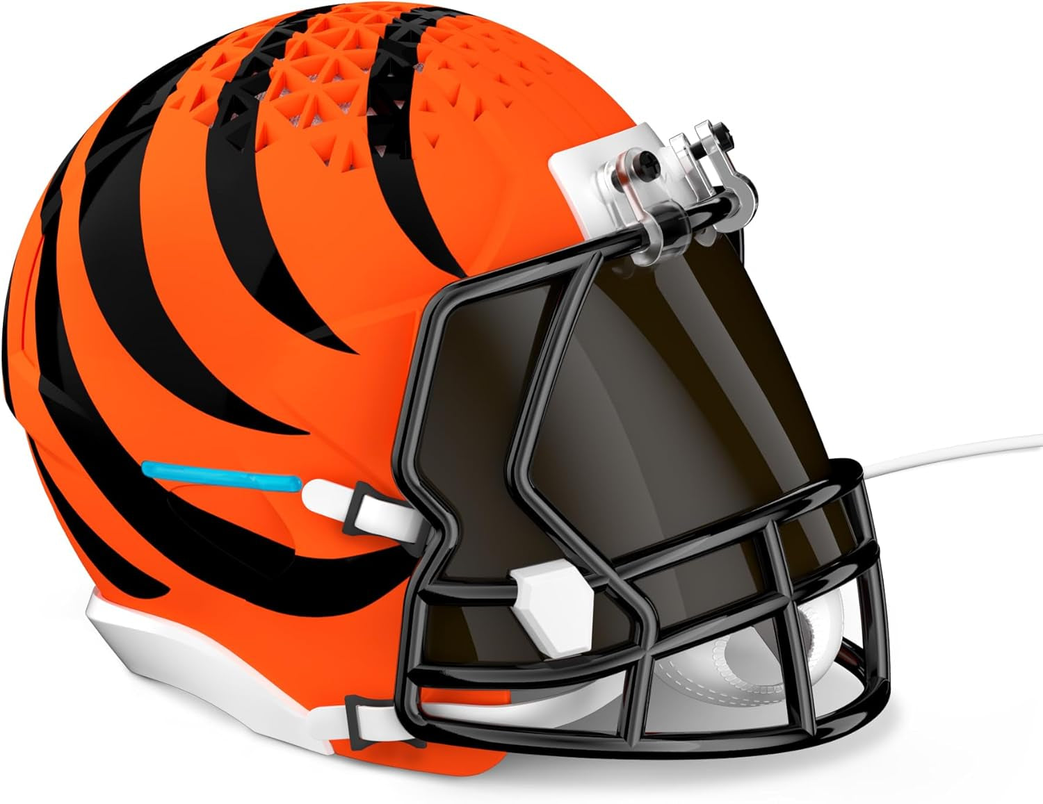 NFL Echo Dot Bundle: Includes Echo Dot | Charcoal and Limited-Edition NFL Helmet Stand | Cincinnati Bengals. Available in All 32 NFL Team Designs. While Supplies Last.