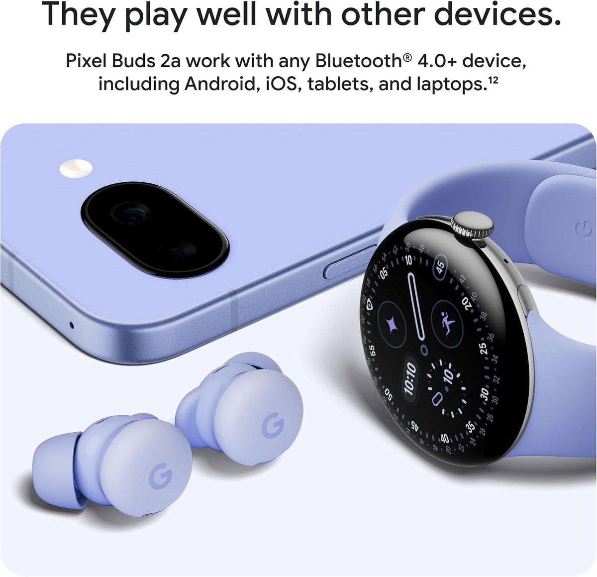 Google Pixel Buds 2A - Wireless Bluetooth Earbuds - Hazel