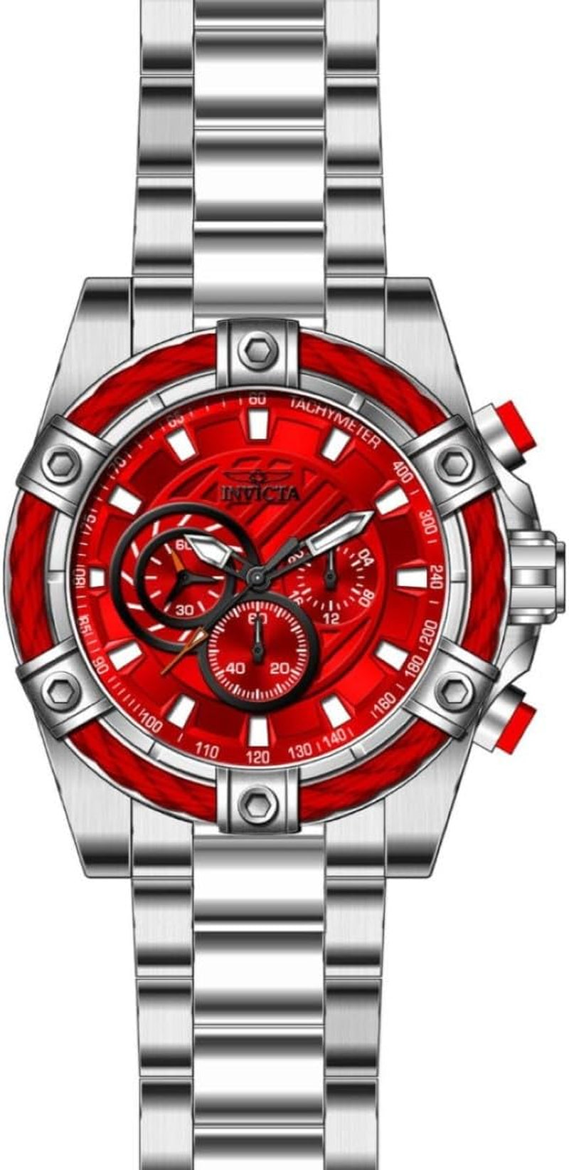 Men'S 25514 Bolt Analog Display Quartz Silver Watch