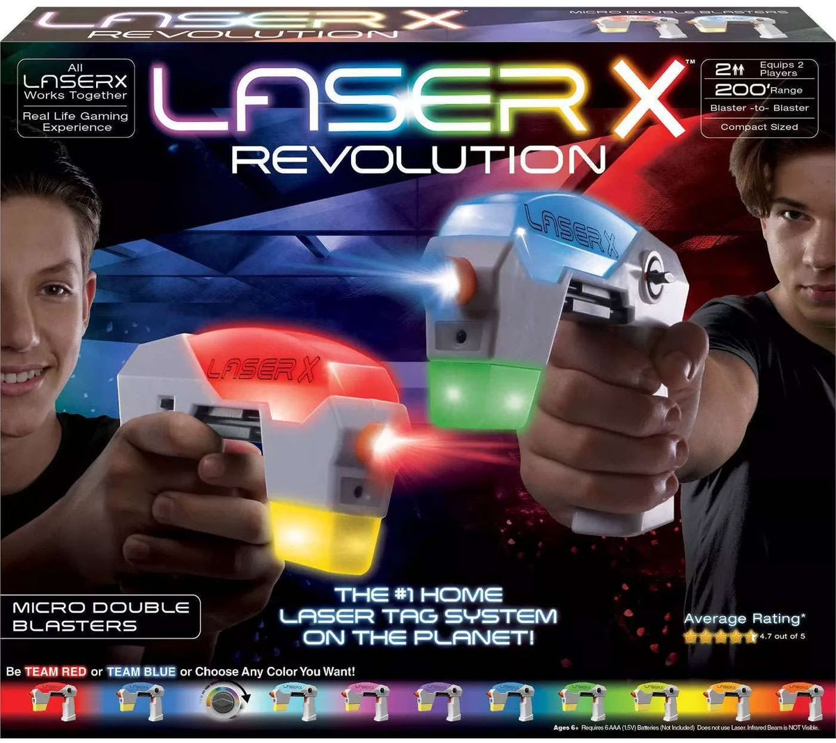 Micro Double Blasters 2-Player Set