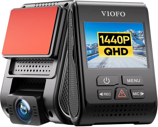 Dash Cam A119 V3 2K 2560X1440P Quad HD+ 60FPS Front Car Dash Camera, 5MP STARVIS Sensor, 140-Degree Wide Angle, GPS Included, Buffered Parking Mode, True HDR, Motion Detection, Time Lapse