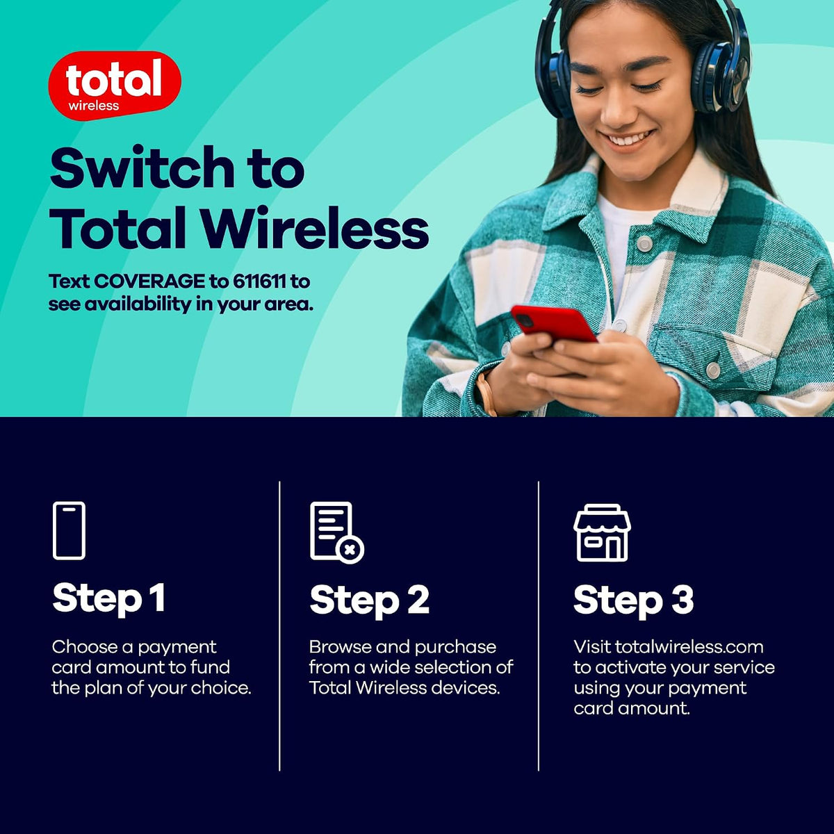Total Wireless Samsung Galaxy A25 5G, 128GB (Locked to Total Wireless)