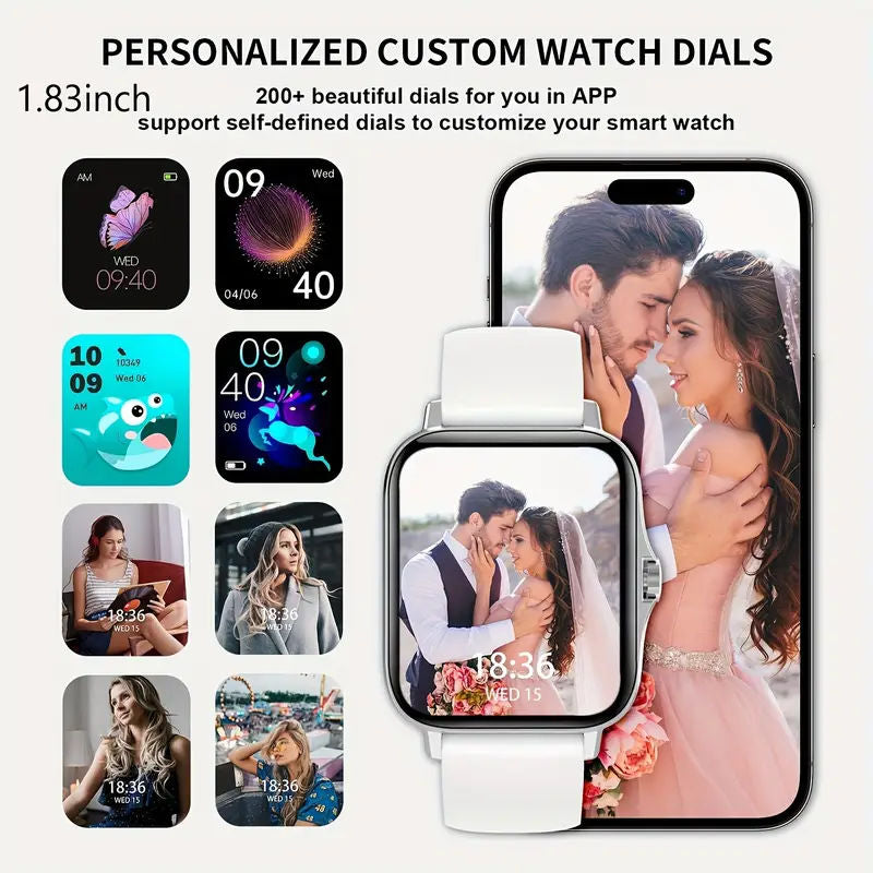 New Smartwatches Now on Sale, Featuring Message Alerts, Call Answering, Health Monitoring, Activity Tracking, Notification Reminders, and Fitness Functions.