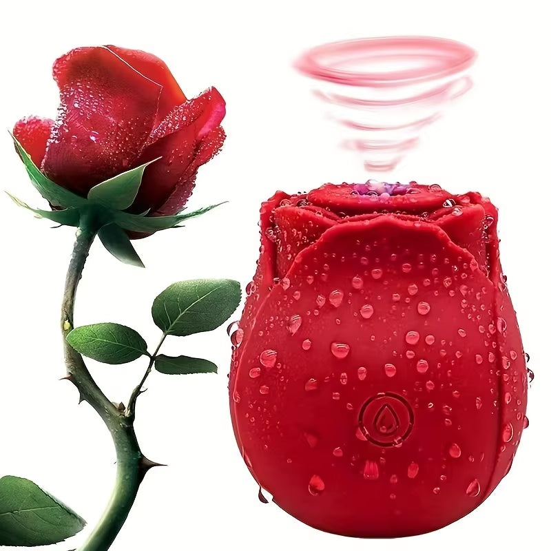 Powerful Sucking Rose Vibrator Toy for Women Vacuum Stimulator Oral Nipple Clit Sucker Female Sex Toys Goods for Female Adults