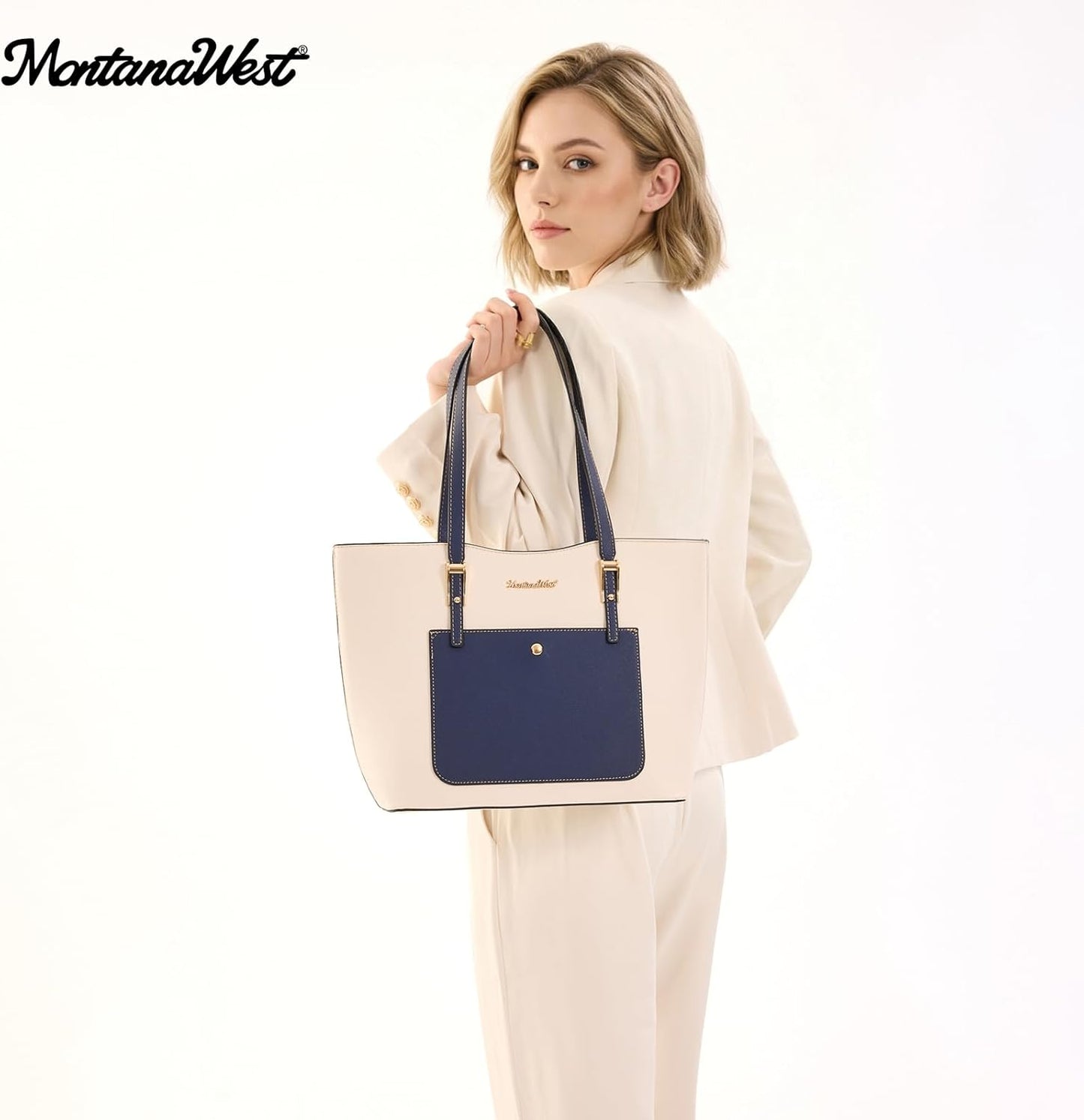 3PCS Purses for Women Tote Bag and Wallet Set Shoulder Satchel Handbags