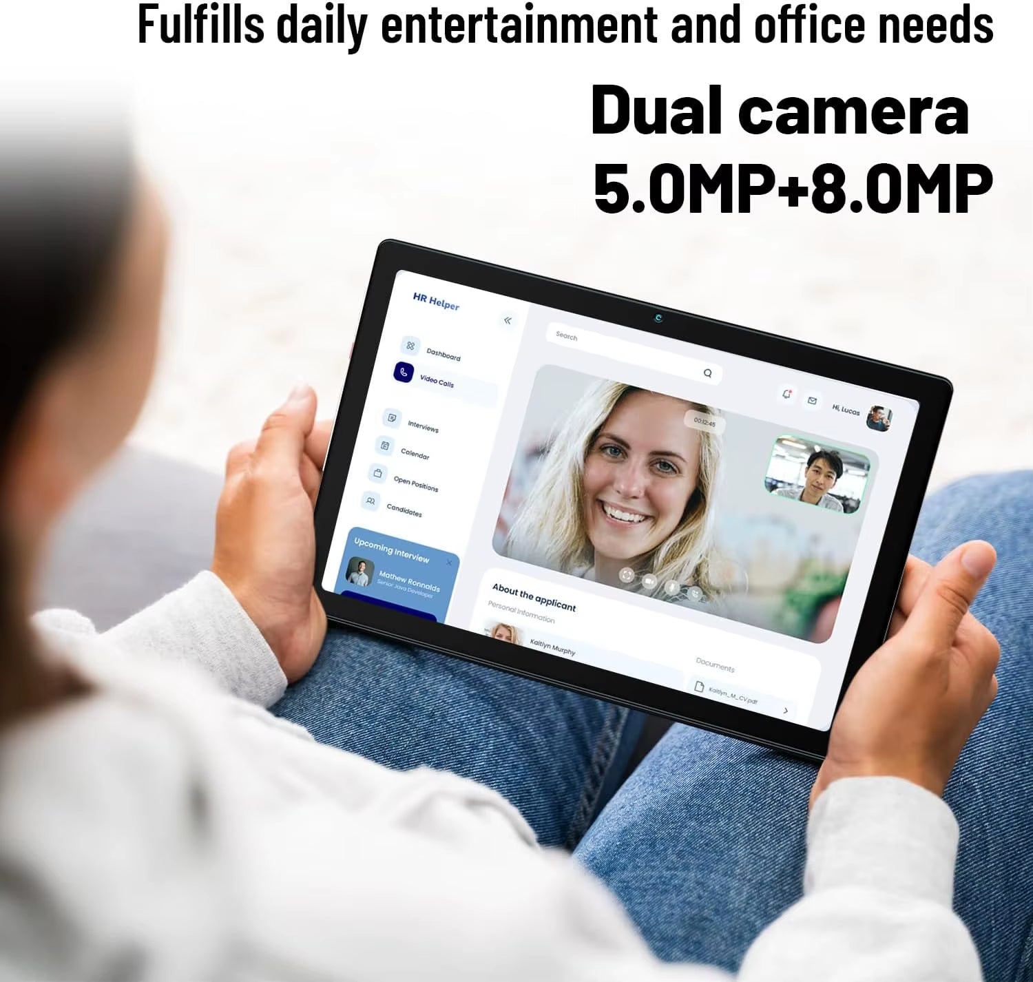 10 Inch Android Tablet Quad-Core 6GB RAM 64GB ROM to 128GB 5MP+8MP Dual Camera HD IPS Display Wifi Bluetooth PC Pad Tablets