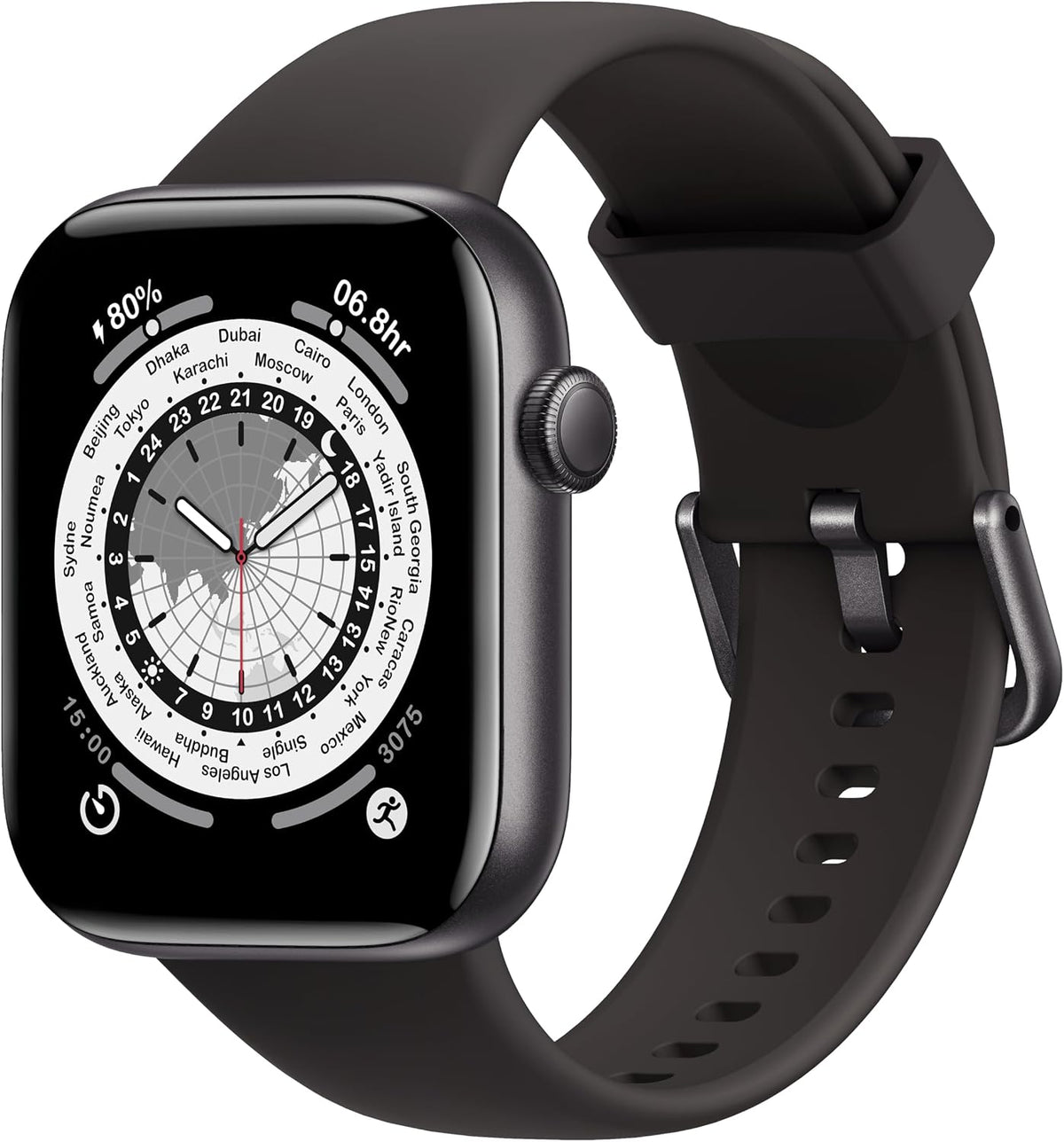 Smart Watches for Men Women, 1.85" HD Touchsreen, Bluetooth Calling, 5 ATM Water-Resistance, 140+Sports Modes, Health, Fitness & Sleep Tracker, Timer, Pedometer, Fitnesswatch for Android/Ios Black