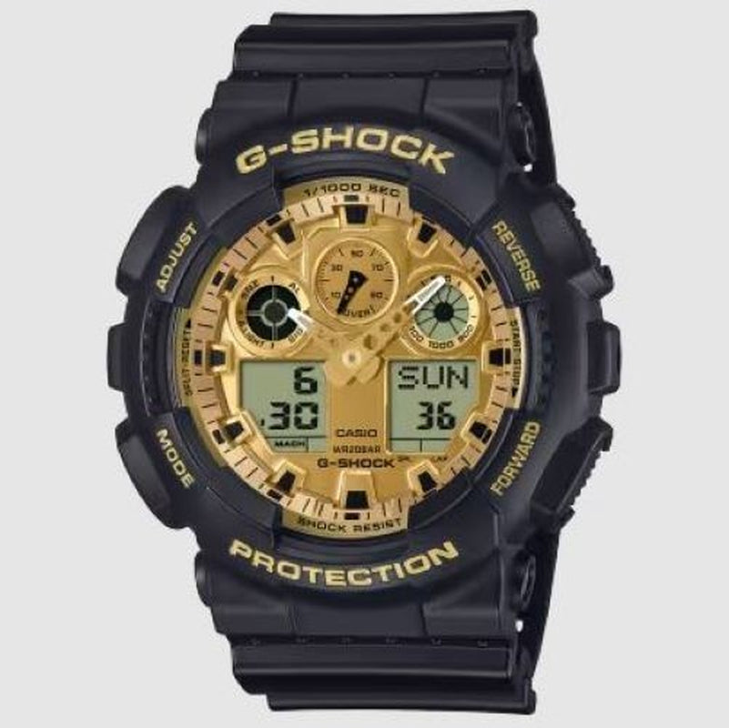 CASIO: G-SHOCK - GA-100GGB-1A9 - Black and Gold - Ana Digi - Unisex Watch