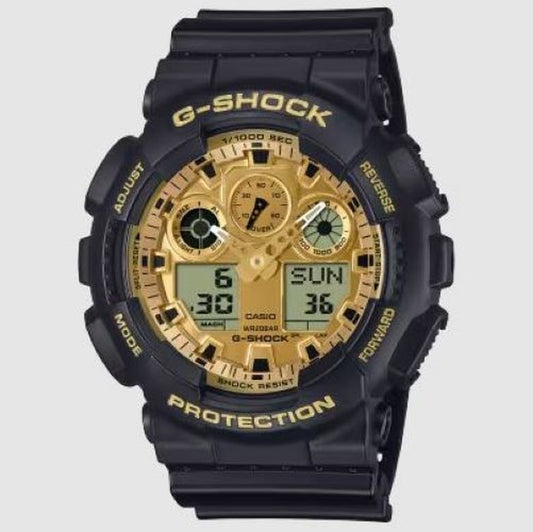 CASIO: G-SHOCK - GA-100GGB-1A9 - Black and Gold - Ana Digi - Unisex Watch