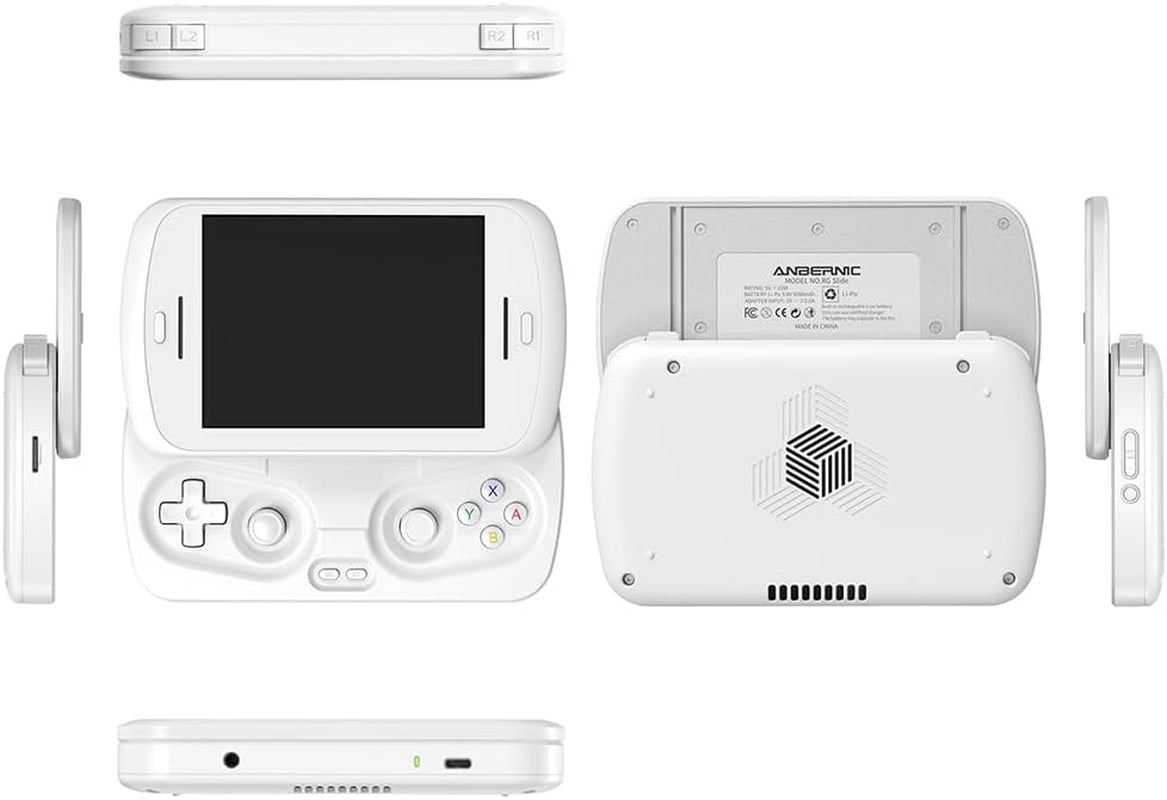 RG Slide Retro Handheld Console,Portable Android Gaming Console for Travel and Home Entertainment,4.7 Inch 120Hz Touchscreen,Unisoc T820,Hall Joystick,Wifi Bluetooth,Ai Assistant,8Gb+128Gb