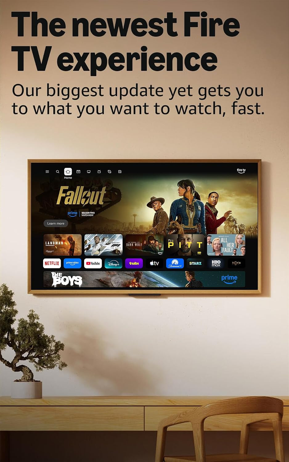 Ember 50" QLED Series with Fire TV (Newest Model), 4K Ultra HD Smart TV, HDR10+, Dolby Vision, Dolby Audio, Quad-Core Processor, Find Shows Faster with Alexa+