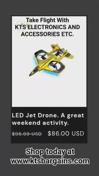 KTS Kids!LED Jet Drone. A great weekend activity.
