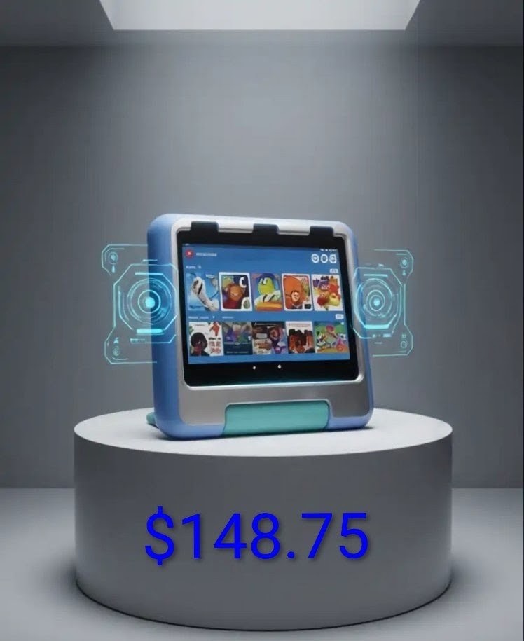 Amazon - Fire HD 8 Kids Ages 3-7 (2022) 8 HD Tablet with Wi-Fi 32GB Blue NEW!