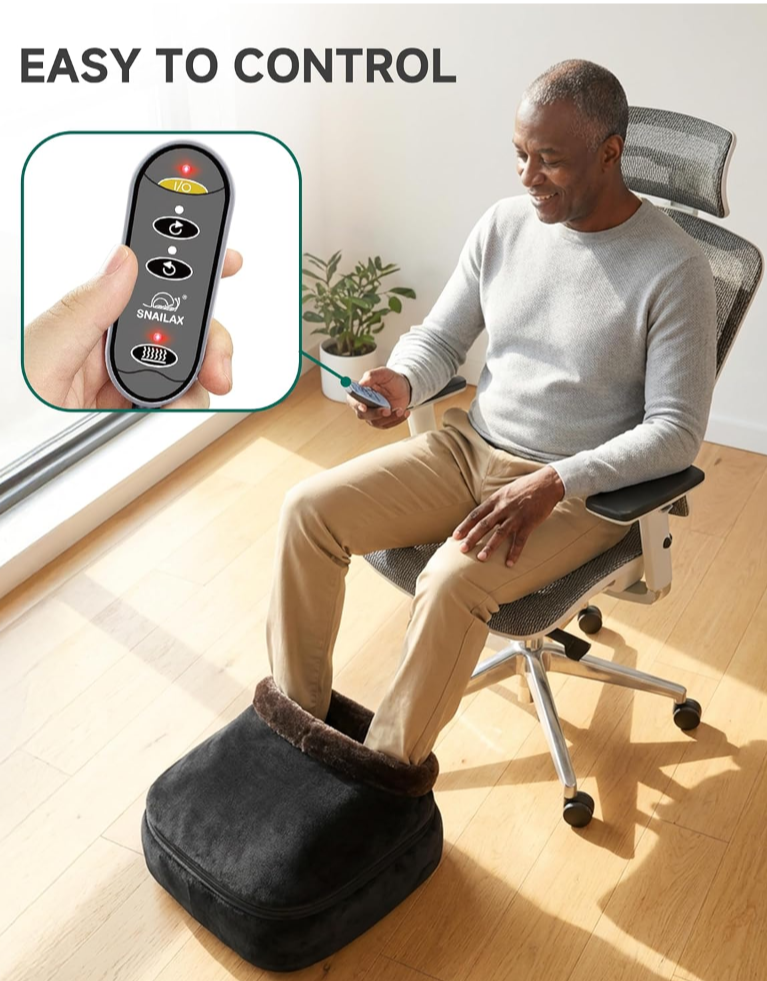 2-In-1 Shiatsu Foot and Back Massager with Heat - Kneading Foot Warmer, Electric Feet Massage, Massagers for Back,Leg, Fathers Day Gift for Dad Men Women